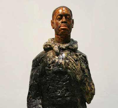 Wanxin-Zhang-ceramic-sculpture-Afro-American
