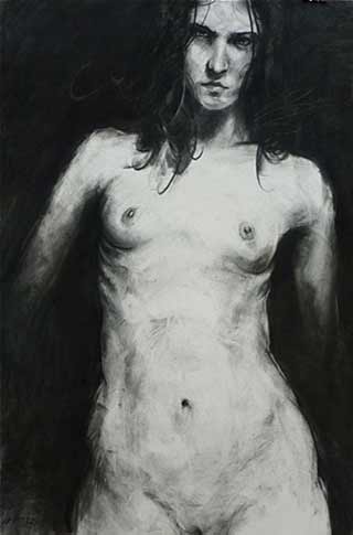 Christopher-Gerlings-nude, figurative nude painting, life drawing