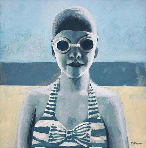 Garry-Harper-painting-swimmer