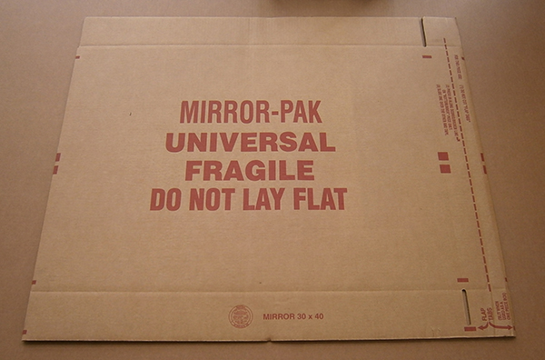 cardboard shipping artwork