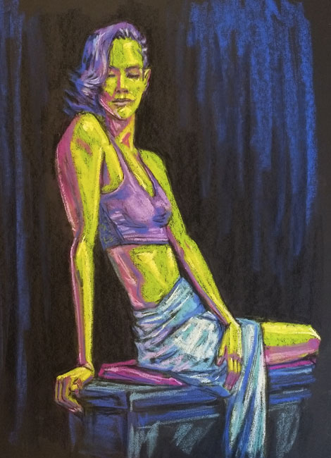 female nude life drawing