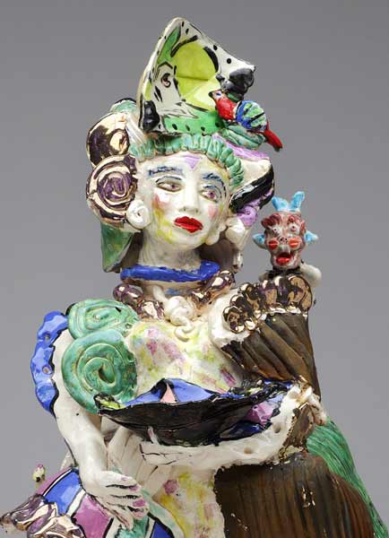 Suzy Birstein, abstract figurative ceramics, ceramic figure sculpture, figurative fine art ceramic sculpture, art figuratif, human form, human art