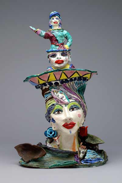 Suzy Birstein, abstract figurative ceramics, ceramic figure sculpture, figurative fine art ceramic sculpture, art figuratif, human form, human art